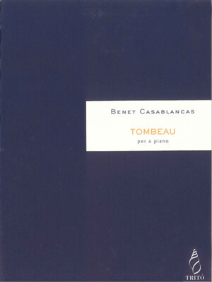 cover image of Tombeau, per a piano